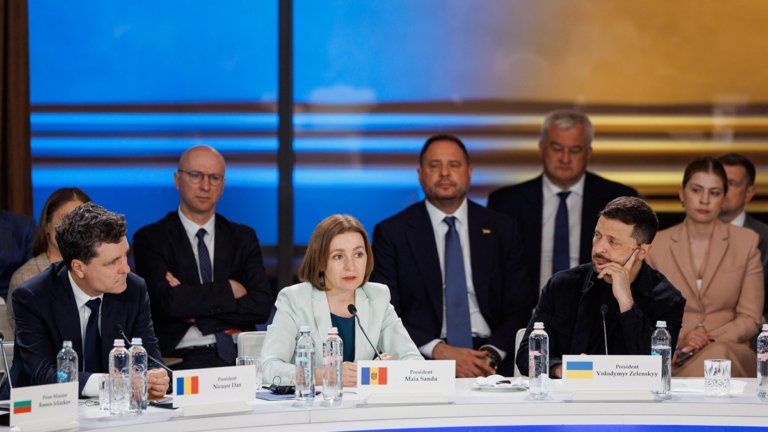 Președinții Maia Sandu, Nicușor Dan și Volodimir Zelenski, prezenți în PMAN de Ziua Independenței R. Moldova