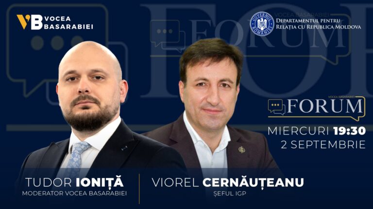 📺📻 FORUM cu TUDOR IONIȚĂ, 🗓 miercuri, 2 septembrie ⏰ 19:30