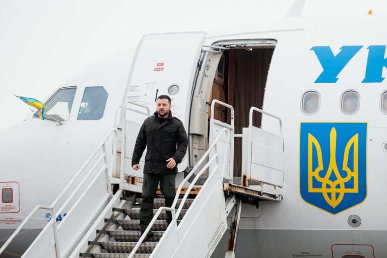Avionul lui Zelenski a decolat cu întârziere din cauza unei drone rusești