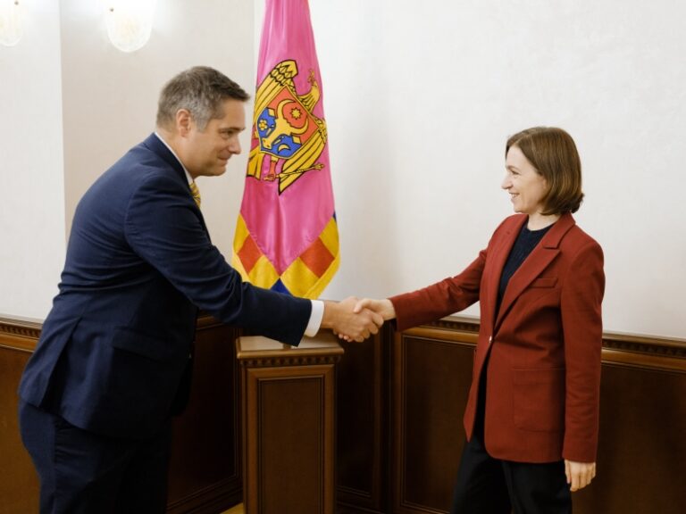 Despre ce a discutat președinta Maia Sandu cu noul șef al Misiunii OSCE în Republica Moldova
