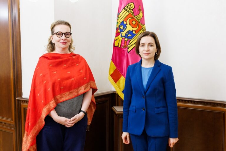 Despre ce a discutat președinta Maia Sandu cu noua șefă a Oficiului Consiliului Europei la Chișinău