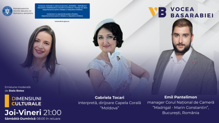 Dimensiuni Culturale cu Stela Botez din 01.10.26 despre arta corală cu Gabriela Tocari și Emil Pantelimon