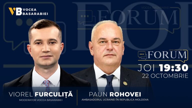 FORUM cu Viorel Furculiţă| Invitat: Paun Rohovei | Joi, 22 octombrie | ⏰ 19:30