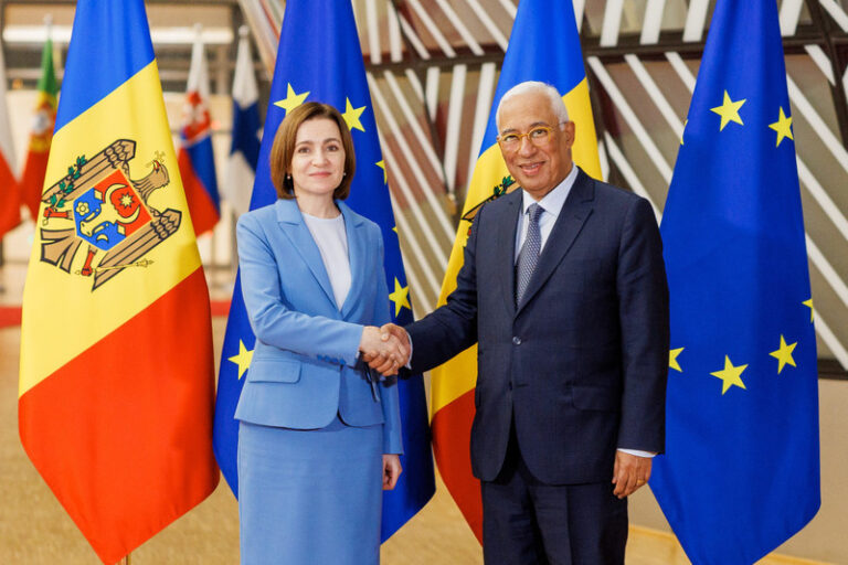 Despre ce a discutat președinta R. Moldova cu președintele Consiliului European